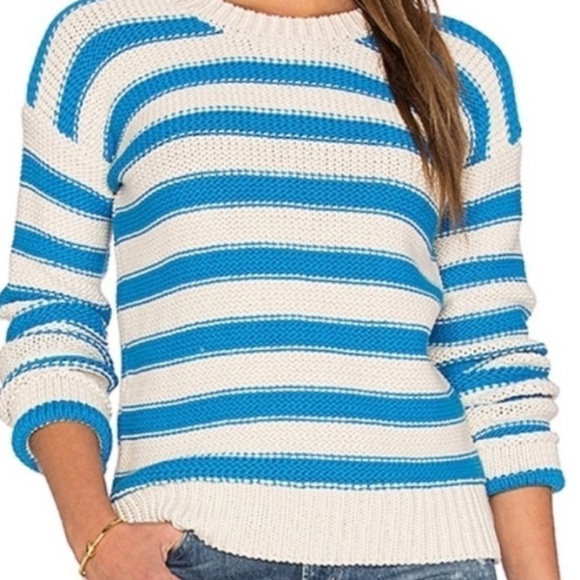 M.i.h Jeans Blue Striped Sweater - Picture 2 of 7